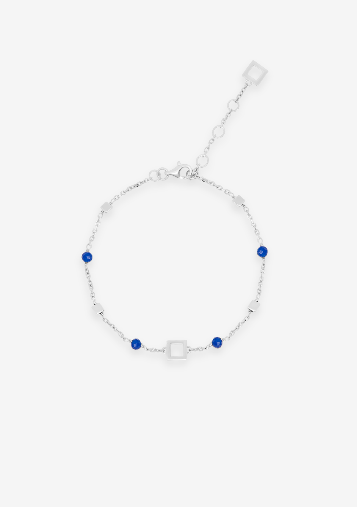 Terra Blue Jade Bracelet Silver