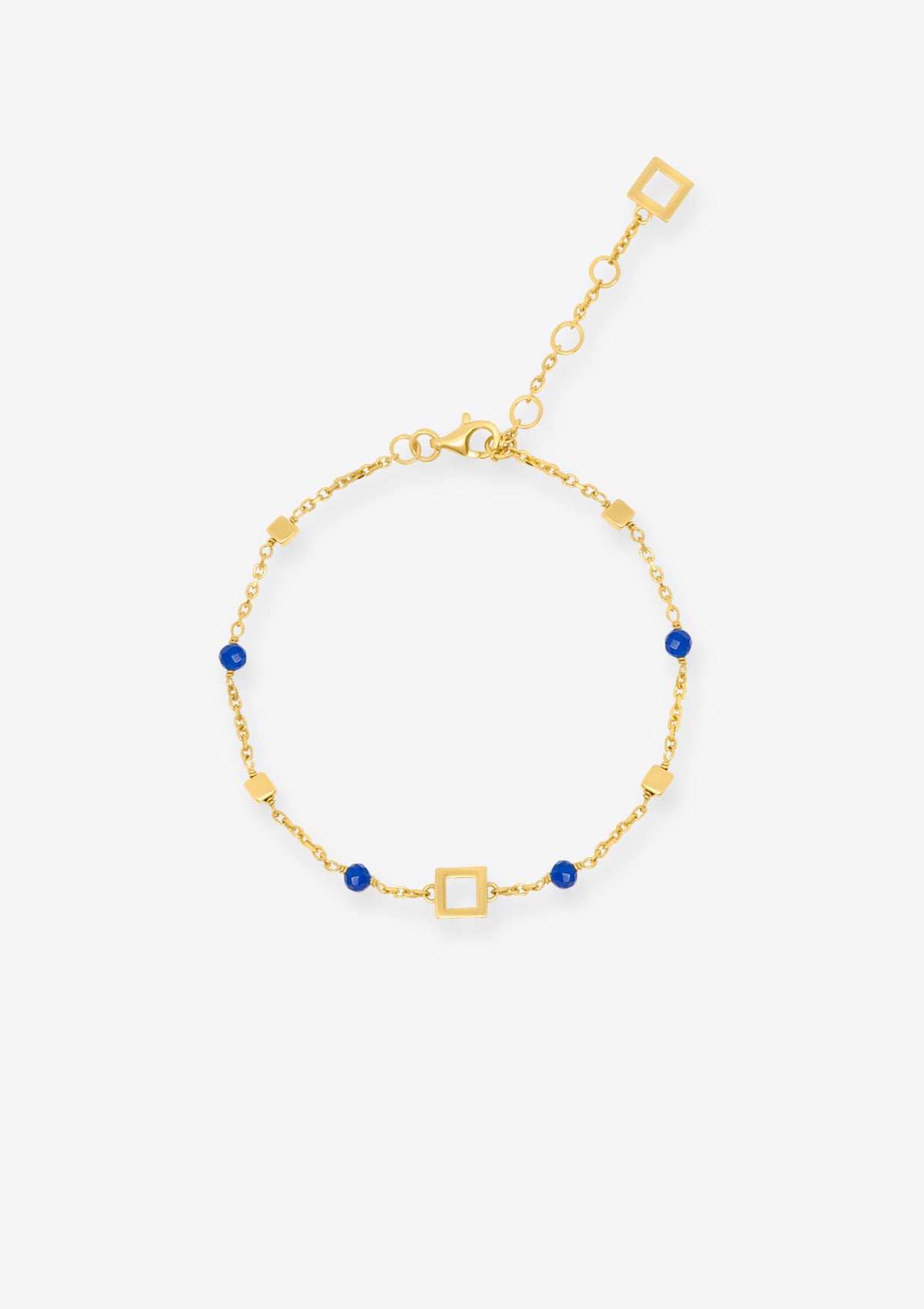 Terra Blue Jade Bracelet Gold