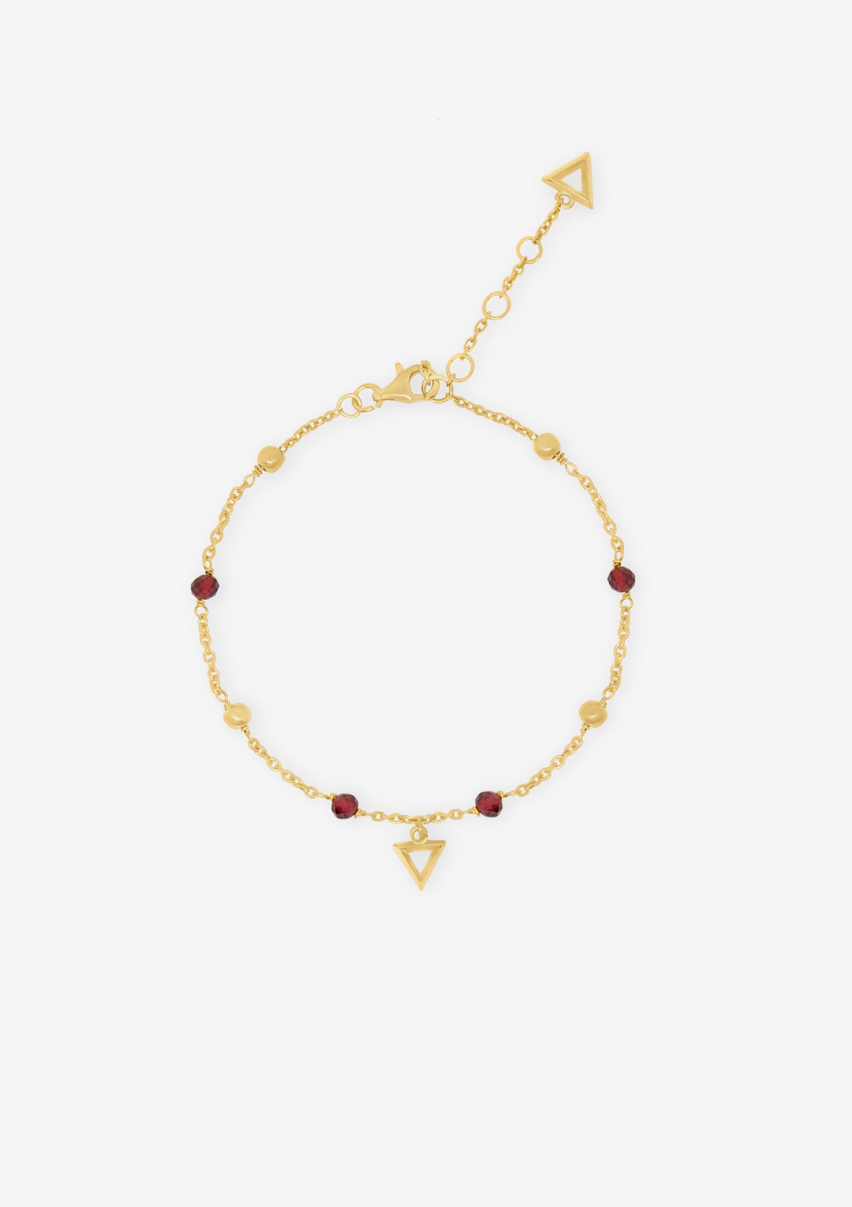 Bloody Arrow Red Garnet Bracelet Gold