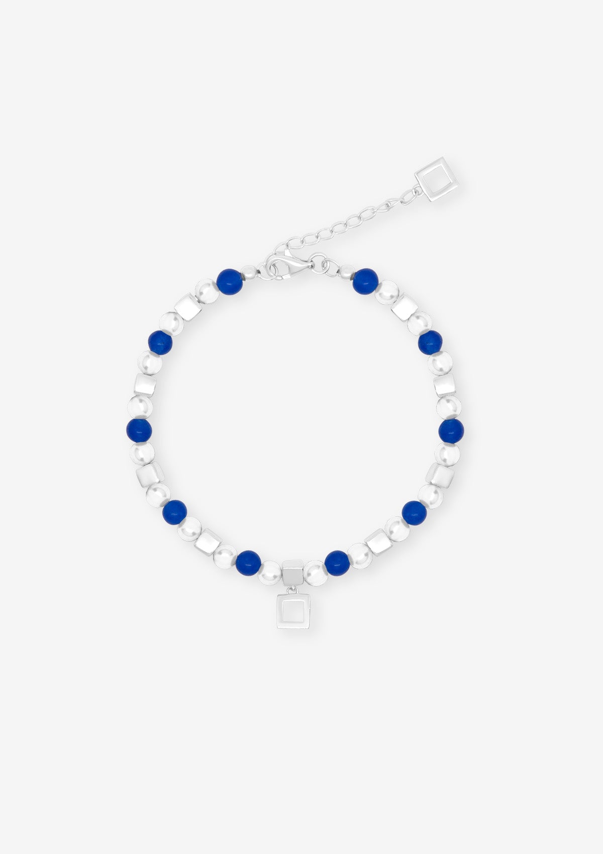 Into The Blue Jade Unisex Bracelet Silver