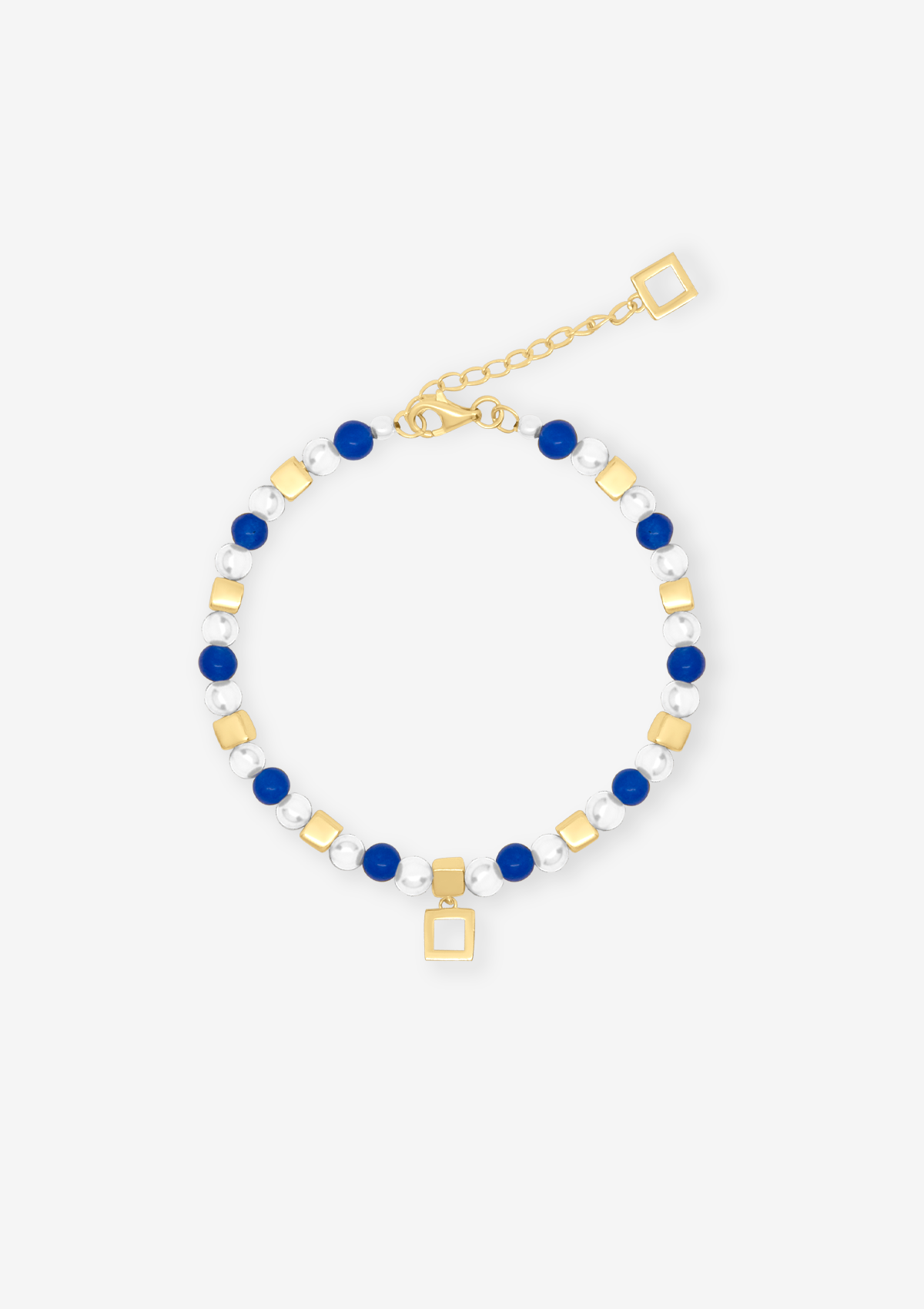 Into The Blue Jade Unisex Bracelet Gold