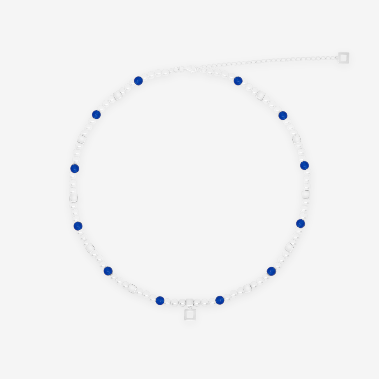 Into The Blue Jade Unisex Choker Silver