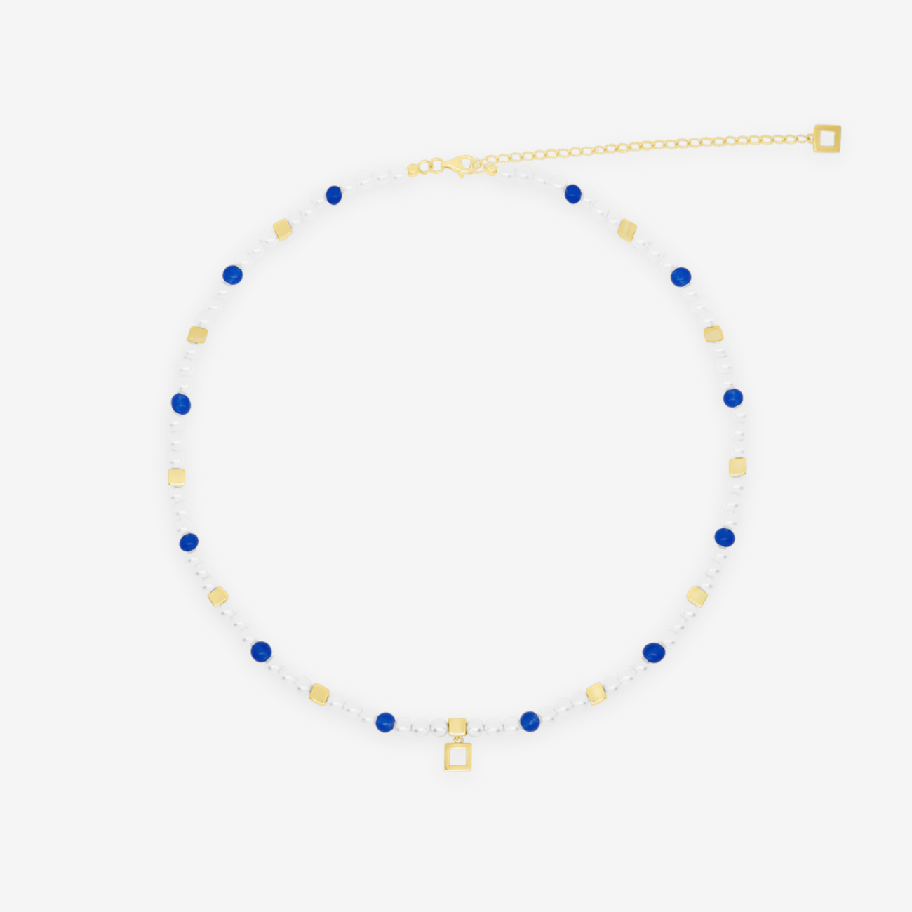 Into The Blue Jade Unisex Choker Gold