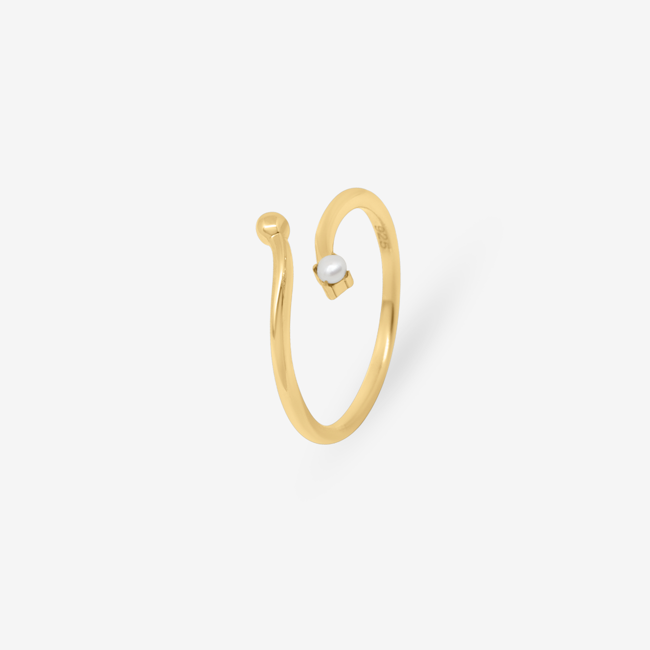 Vice Versa Freshwater Pearl Ring Gold