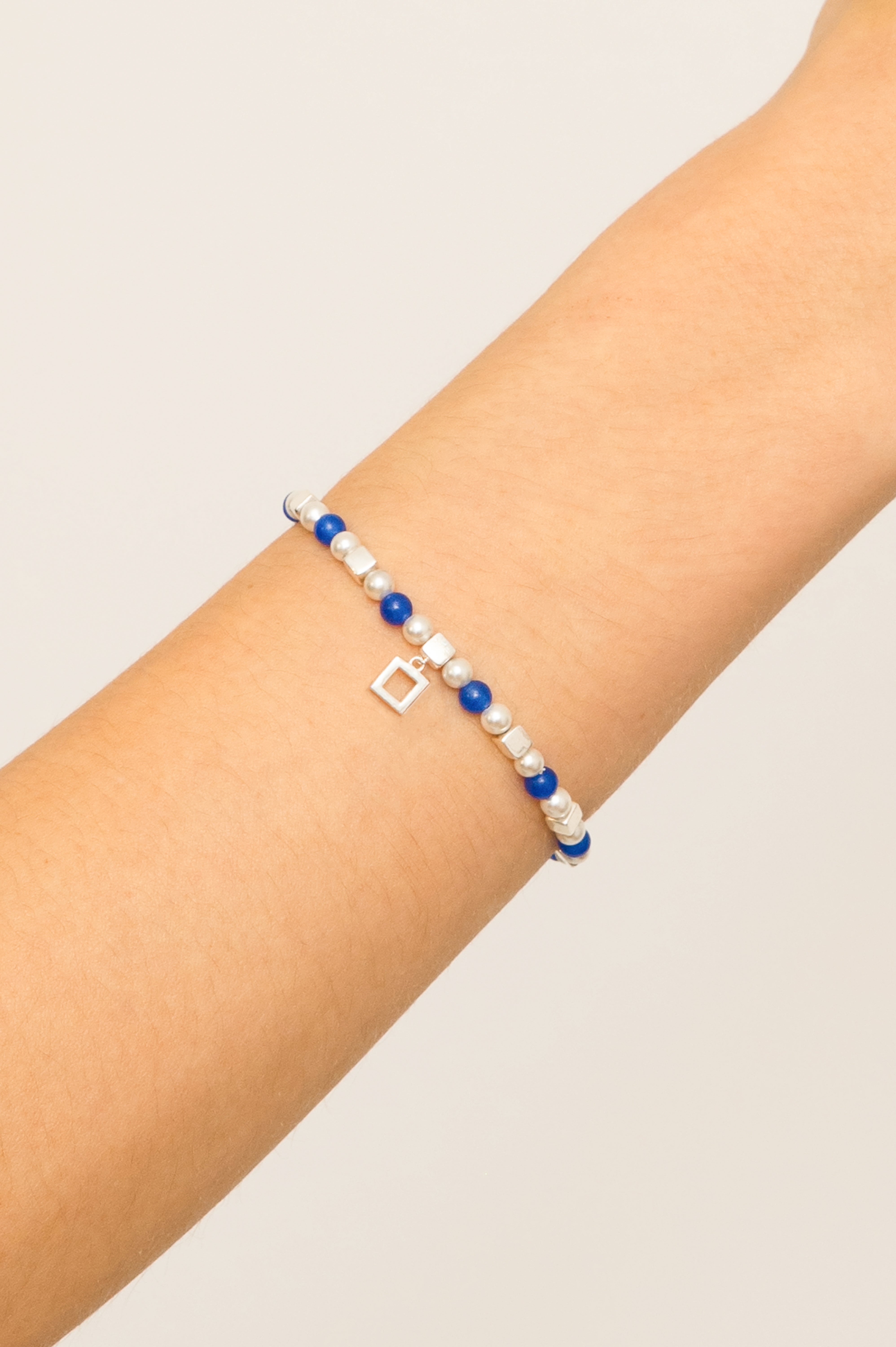 Into The Blue Jade Unisex Bracelet Silver