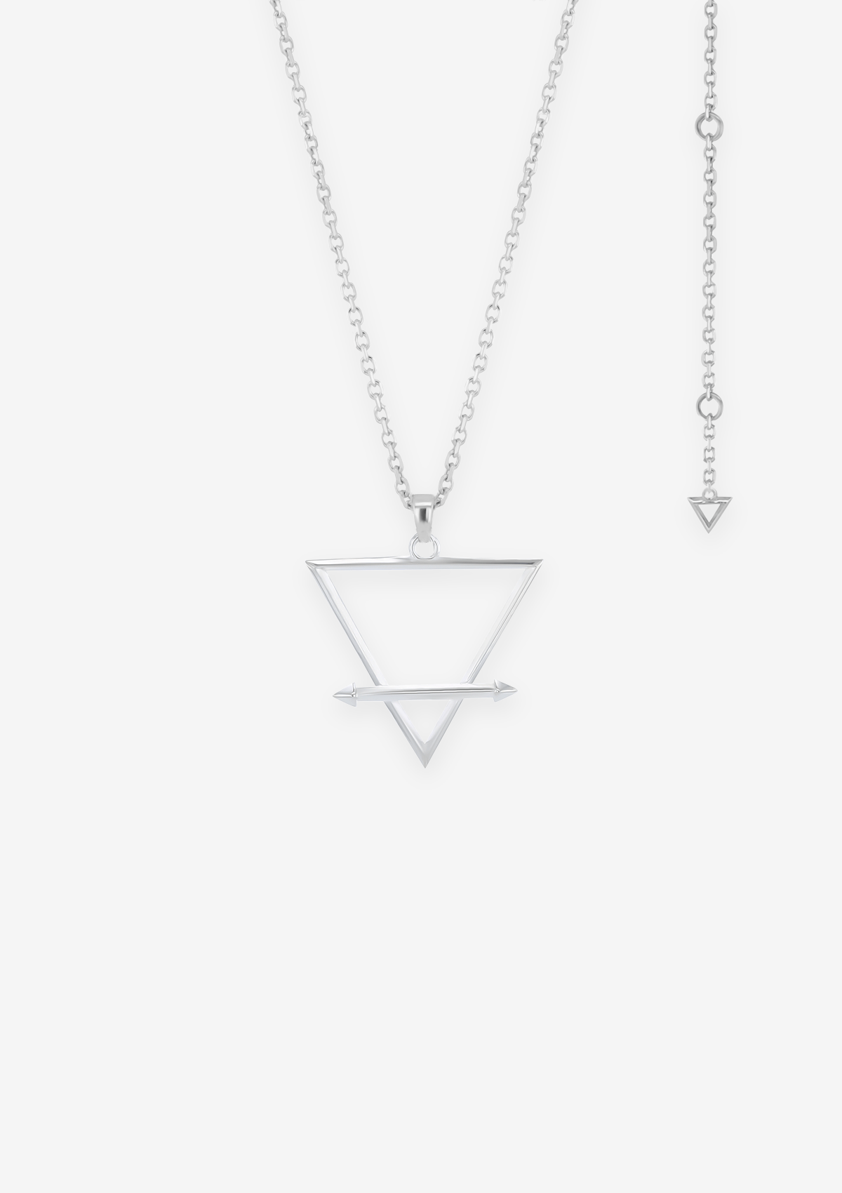 Singula-jewelry-silver-triangle-humanity-unisex-necklace